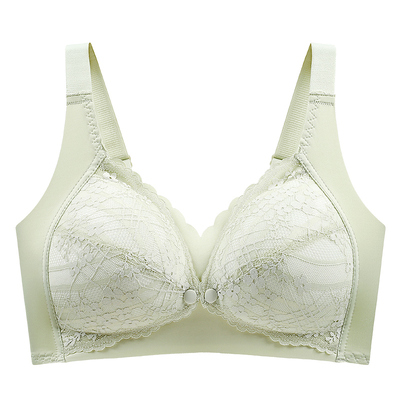 October Queen Front-Button Nursing Bra for Summer, Gathers and Supports Side Breasts, Special Maternity Bra for Breastfeeding during Pregnancy and — 1
