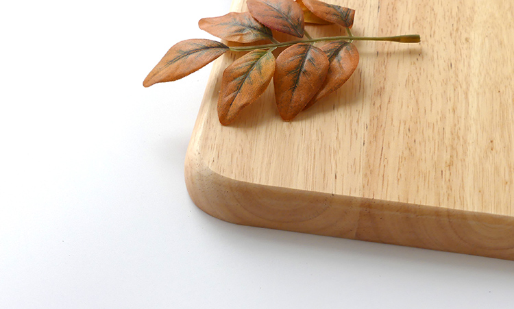 Ferris Lane Wood Dish Đơn giản, tấm gỗ dày đơn giản Khay vuông nhỏ Dim Sum Khay trà Bộ đồ ăn bằng gỗ - Tấm khay gỗ tròn