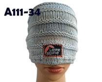 2 Lowe Alpine blue and white colour colour labeled wool wire warm cap knitted cold cap A111-34