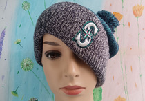 1024-31 American Baseball League Seattle Mariners contrast color embroidered logo knitted hat cold hat - single top