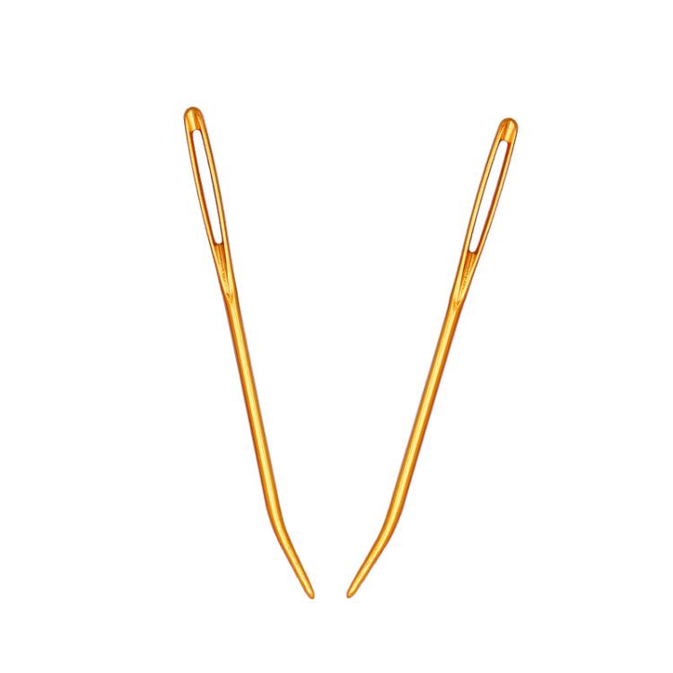 Skc big eye kim áo len khâu kim an toàn may kim len sợi kim công cụ đan 2 que / túi - Công cụ & vật liệu may DIY kéo cắt vải