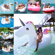 Adult water animal Mount unicorn rainbow Pegasus inflatable flamingo inflatable padded padded children water toy