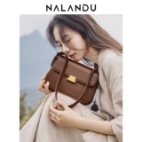 纳兰杜 Сумка через плечо, небольшая сумка, сумка на одно плечо, изысканный стиль, из натуральной кожи