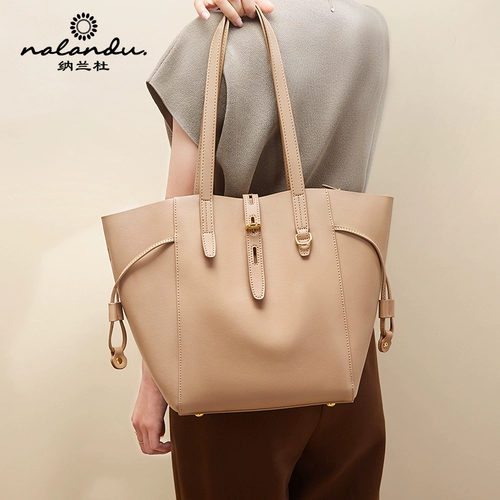 纳兰杜 Модная вместительная и большая сумка на одно плечо, коллекция 2023, изысканный стиль, из натуральной кожи