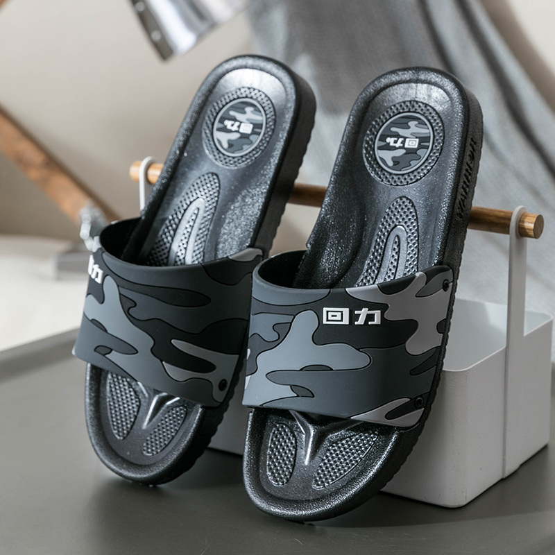 Black [Classic Runner]Warrior  Wear out male slipper summer At home household outdoors man summer indoor non-slip Shower Room take a shower sandals  tide