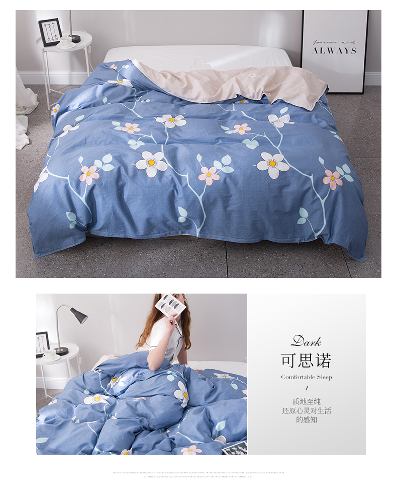 Chăn bông ở Nam Cực chăn đơn mảnh chăn học sinh 1,5 m 1,8m giường bông chăn bông đôi 200x230 - Quilt Covers chăn điện