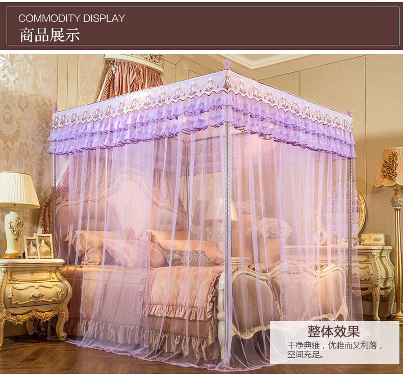 Cửa lưới chống muỗi công chúa Nam Cực tầng ba cửa mở 1,5 / 1,8m tấm lưới chống muỗi hộ gia đình dễ lắp đặt - Lưới chống muỗi màn vuông gấp gọn