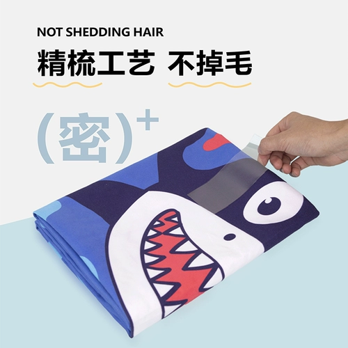 Детское банное полотенце для плавания, плащ для мальчиков, быстросохнущая портативная пляжная пряжка, хорошо впитывает воду, пляжный стиль