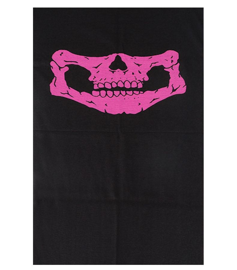 Foulard magique multifonctionnel, respirant et sans coutures, motif crâne et fantôme, masque de cyclisme, cache-cou chaud_voghion.com