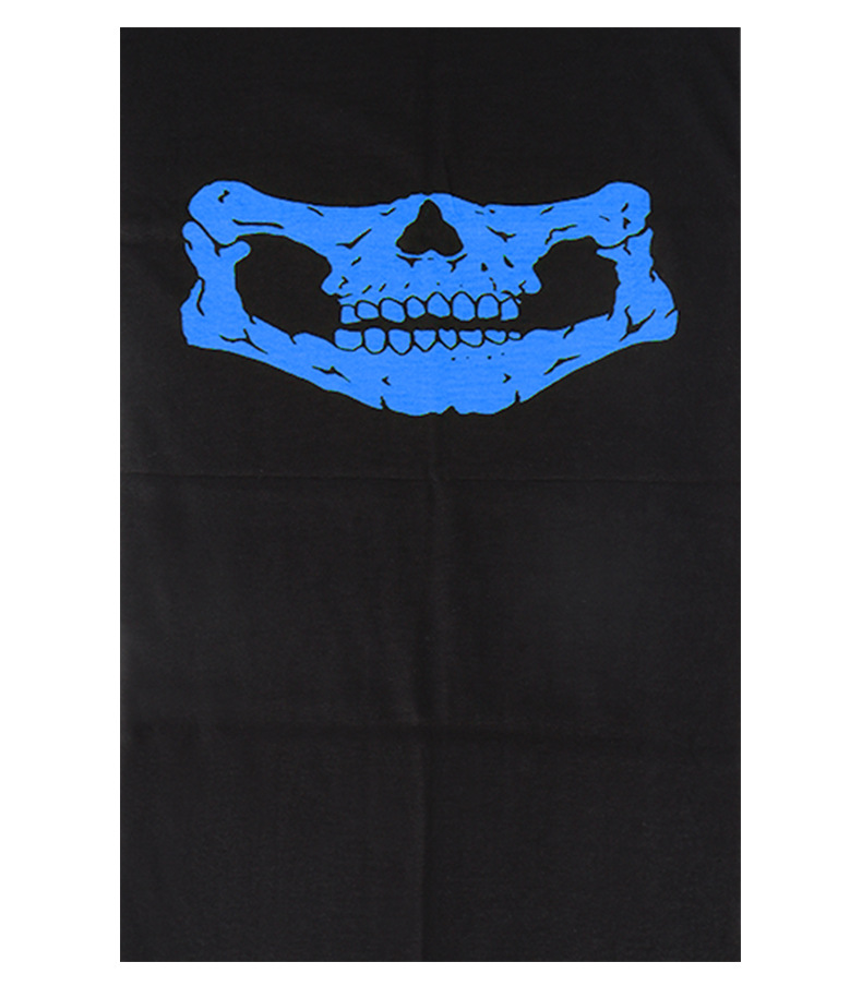 Foulard magique multifonctionnel, respirant et sans coutures, motif crâne et fantôme, masque de cyclisme, cache-cou chaud_voghion.com