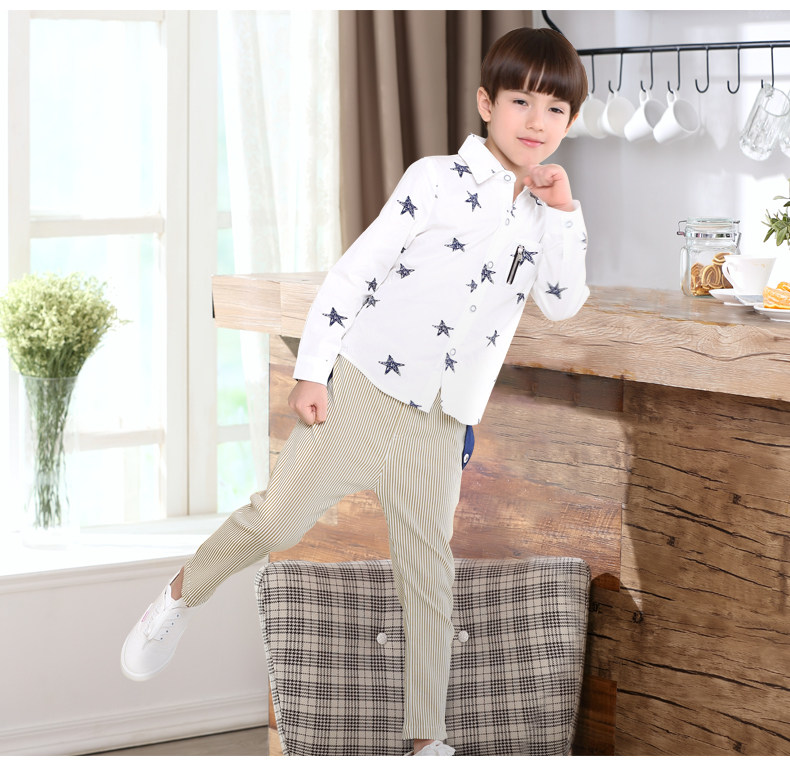 Chemise garcon à manche longue - Ref 2077501 Image 19