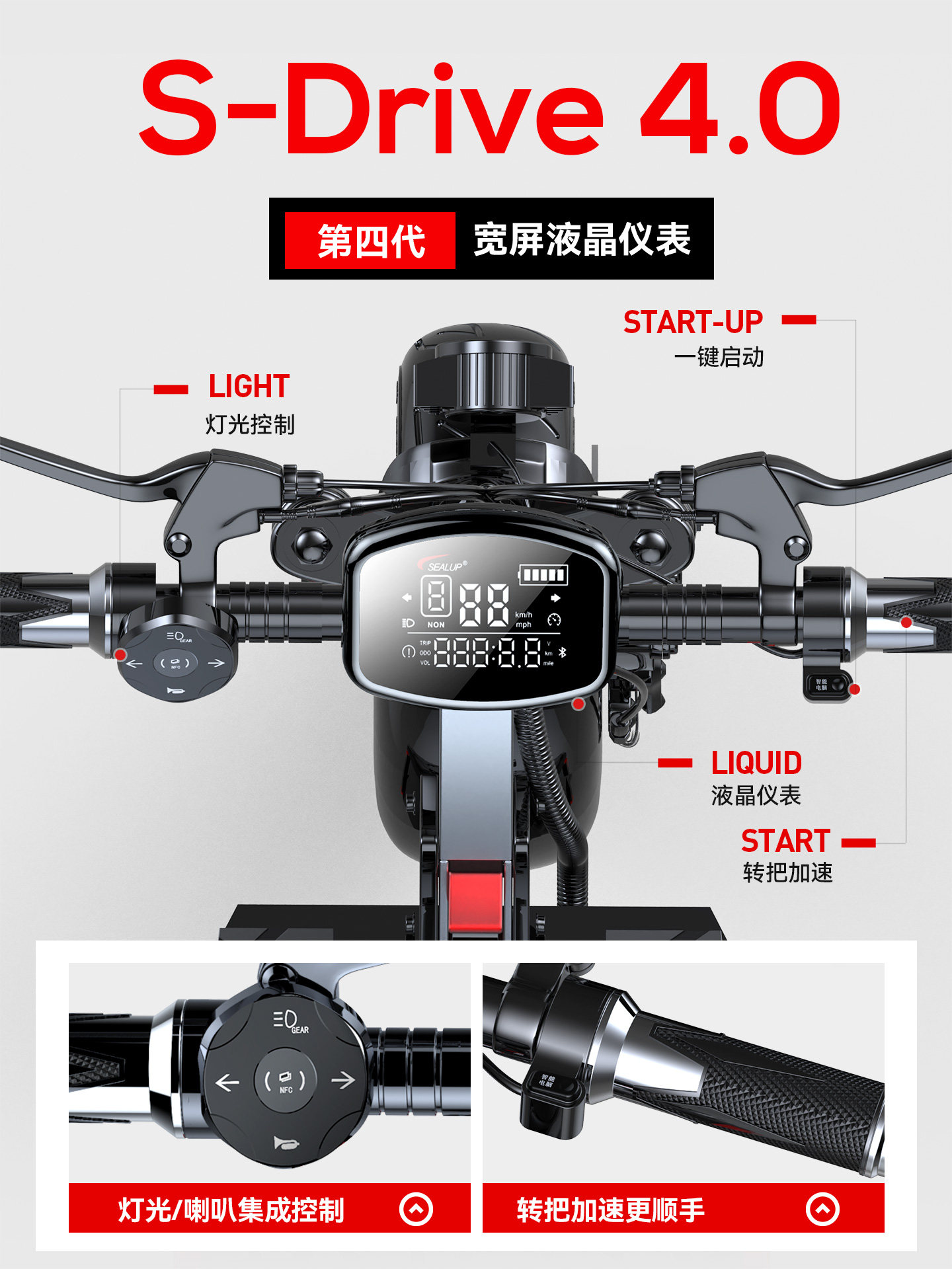 Hilop Electric Scooter, Electric Folding Scooter, Small Mobility Scooter, Two-Wheeled Mini Adult Electric Scooter, Pedal Scooter