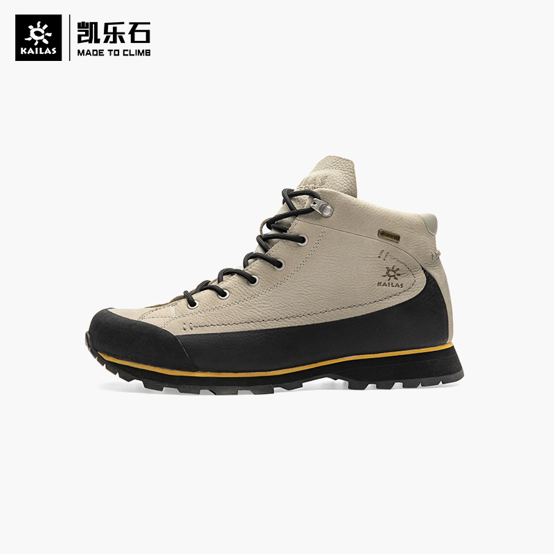 Kele Stone Outdoor Climbing Shoes Men Genuine Leather GTX Waterproof Hiking Shoes (Cielo mid 3 0 Heavenly)