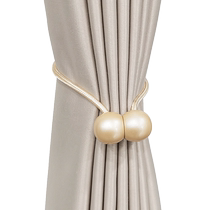 Creative curtain buckle magnetic curtain rope strap light luxury high-end gauze curtain bed curtain fixed tie tie nail-free curtain clip