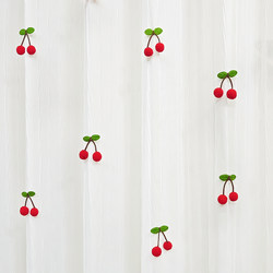 Cute Little Cherry Curtain Decoration Accessories Small Ornaments DIY Brooch Sheer Curtain Door Curtain Bay Window Pin Embellishment Hanging Decoration