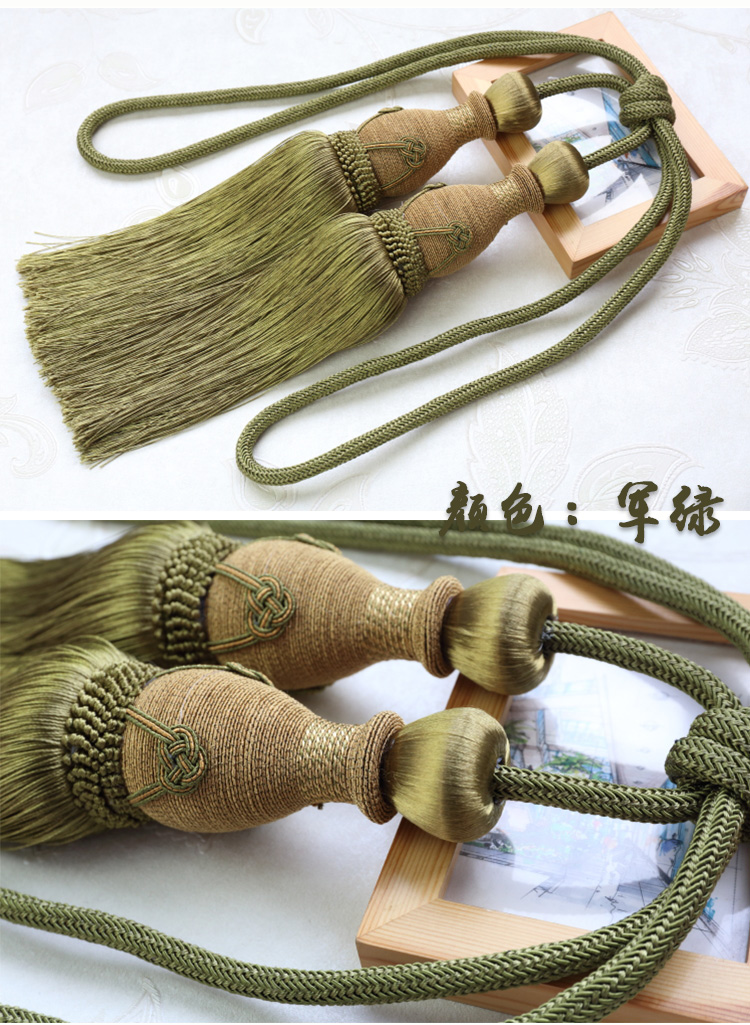 Nước Margin Quay Handball Đôi bóng Rèm Tie Băng Rope Bóng Treo Fringe Rèm Buckle Sân Vườn Băng - Phụ kiện rèm cửa khung treo rèm cửa