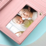 Бумажник из ПВХ, картхолдер, двусторонная индивидуальная фотография для влюбленных, 3 дюймов, делается под заказ, подарок на день рождения