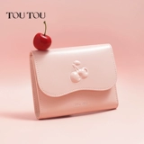 Розовый легкий и тонкий бумажник, картхолдер, маленький кошелек, из натуральной кожи, подарок на день рождения