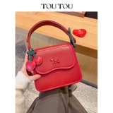 Вишнево-красная универсальная корзина, сумка на одно плечо, подарок на день рождения