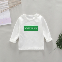 Kindergarten Garden Clothes base shirt Spring and Autumn Clothes Childrens Solid Color Long Sleeve Male and Female Primary School Overlated T-Shirt