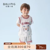 Детская летняя одежда, баскетбольная форма, спортивный костюм, костюм мальчика цветочника, семейный стиль, короткий рукав