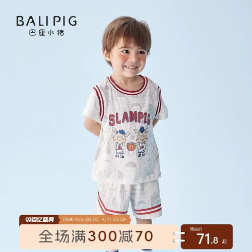 Детская летняя одежда, баскетбольная форма, спортивный костюм, костюм мальчика цветочника, семейный стиль, короткий рукав