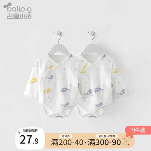 Боди для новорожденных, осенний детский комбинезон для младенца, 0-3 мес., 2 шт