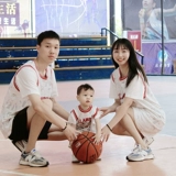 Детская летняя одежда, баскетбольная форма, спортивный костюм, костюм мальчика цветочника, семейный стиль, короткий рукав