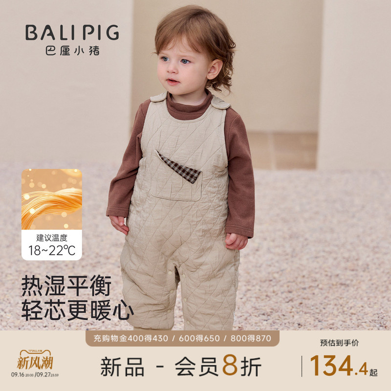 Baby Vest Jumpsuit Autumn and Winter Quilted Unisex Outdoor Clothing Thickened Warm Overalls Romper Baby Clothes Baby Vest Jumpsuit Autumn and Winter Quilted Unisex Outdoor Clothing Thickened Warm Overalls Romper Baby Clothes