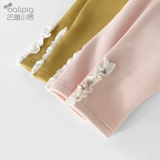 Леггинсы, бархатные детские удерживающие тепло демисезонные осенние штаны