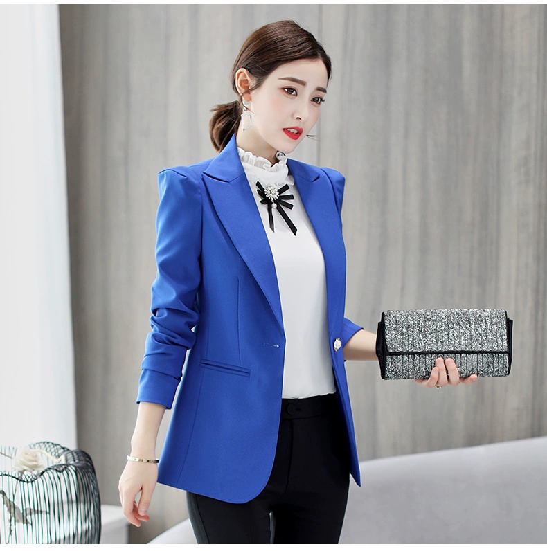 Màu sắc 黛 妃 2018 thu đông 2018 phiên bản mới của Hàn Quốc có kích thước lớn là bộ đồ nữ mỏng phù hợp với phong cách tự nhiên hoang dã rắn nhỏ phù hợp với màu nhỏ