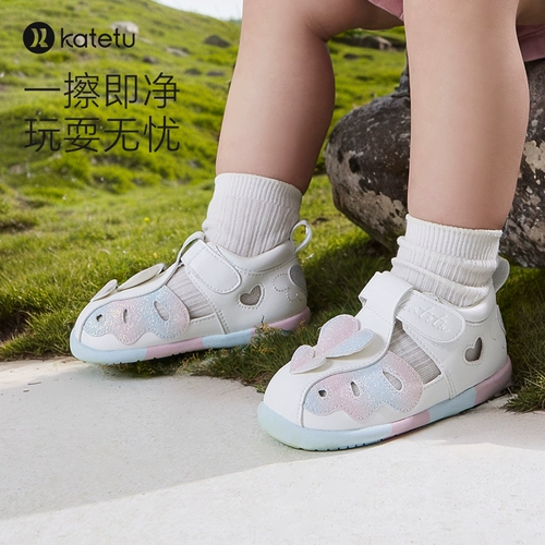 Детские сандалии, обувь, летние туфли для принцессы, нескользящий детский степпер для раннего возраста, мягкая подошва