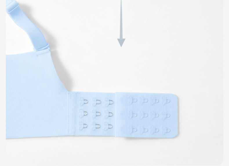 Qianxi Anti-Gravity Air Pregnant Woman Breastfeeding for Underwear Long Breasted Bra Extender Bra Four Rows and Three Buckles — 7