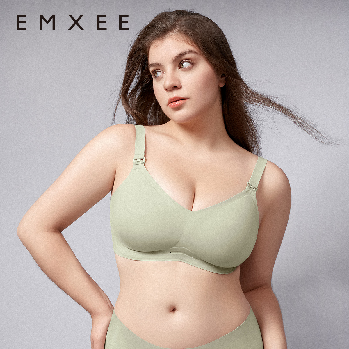 マンシーサスペンション反重力大きな胸特別な妊婦授乳下着ギャザー抗垂れ妊娠産後マックスブラ