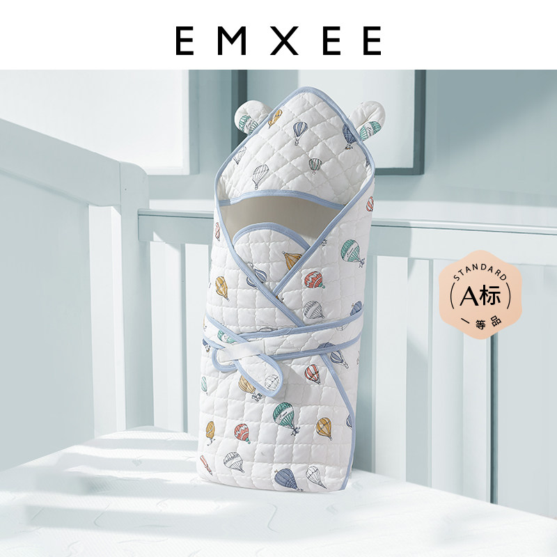 Yanxi baby hugged by pure cotton newborn swaddling scarf spring and autumn summer newborn delivery room bag was wrapped out of the quilt