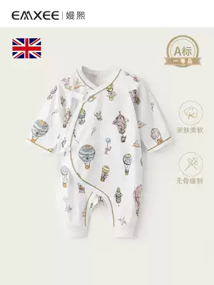 Manxi baby summer dress jumpsuit Super class A baby monk harem climbing suit Summer thin new baby clothes