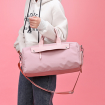 Dry and wet separation gym bag womens yoga bag sports bag portable travel bag short duffel bag net red travel bag