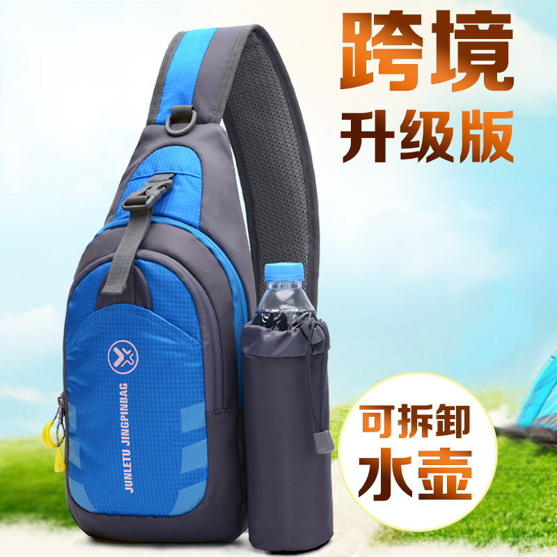 Han edition of men and women outdoor chest bag multifunctional kettle single shoulder bag tourism skinny bag nylon breast bag bag