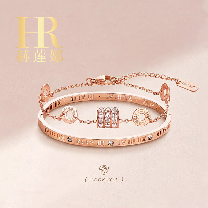 【618 Carnival】Helena Official Genuine Roman Numeral Slim Waist Bracelet Birthday Confession Gift for Girlfriend 【618 Carnival】Helena Official Genuine Roman Numeral Slim Waist Bracelet Birthday Confession Gift for Girlfriend
