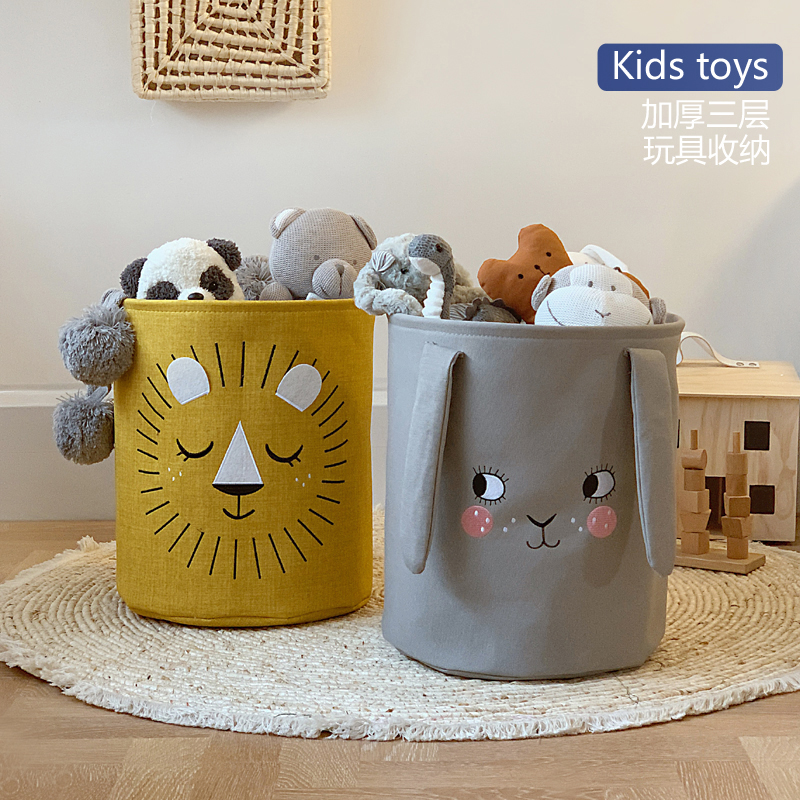 Toys contain baskets in wind children's room finishing basket clothes collection bag thicker can wash snack debris collection