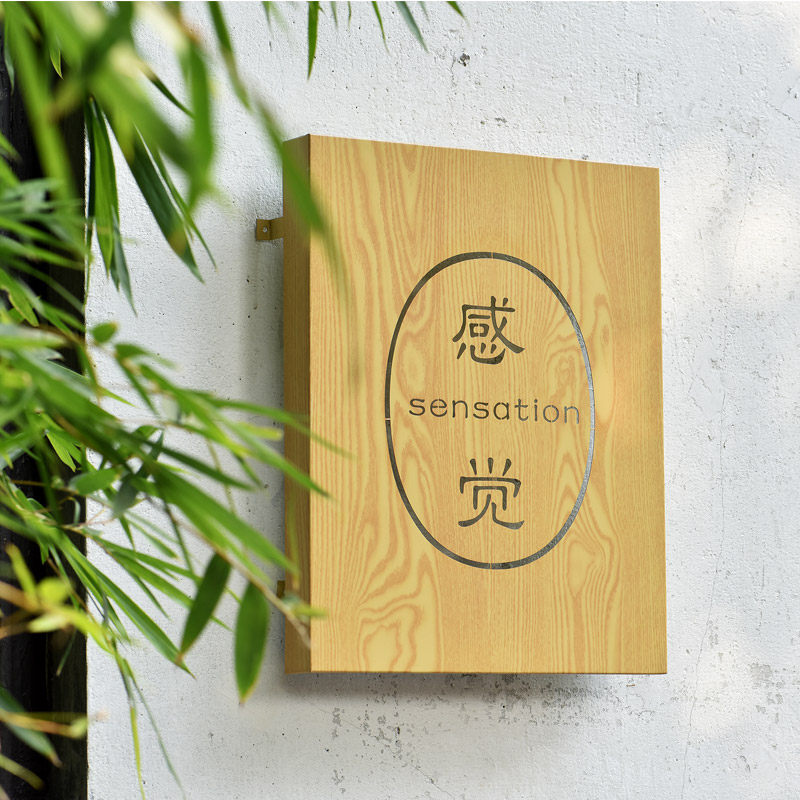 Creative hollow light box led outdoor luminous word light box billboard hanging door signboard design customization