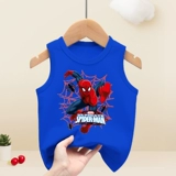 Летний тонкий жилет для мальчиков, детская футболка без рукавов, подходит для подростков