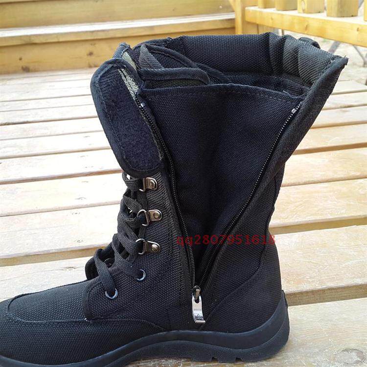 Boots militaires pour homme en toile - Ref 1400557 Image 13