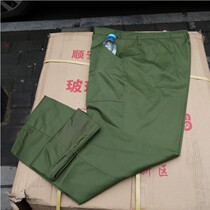 Authentic old style winter training pants polyester cardigan single pants thickened military fan pants with butt pockets labor insurance pants loose mens overalls