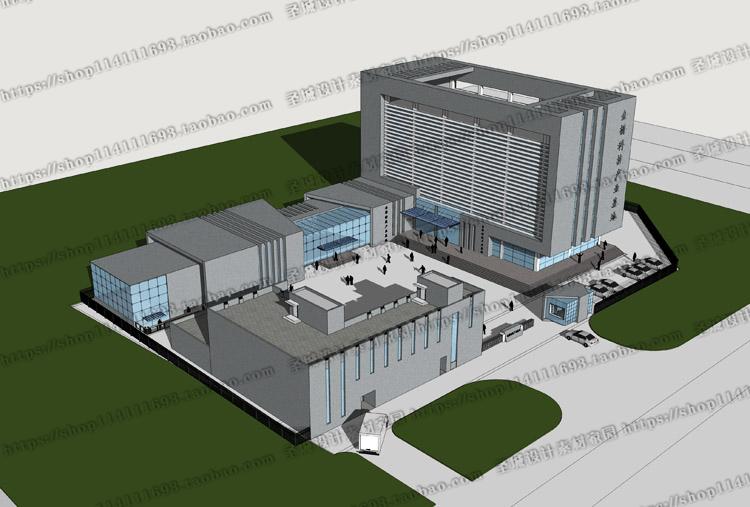 su模型草图大师20个多层工厂办公楼小型公建sketchup-12