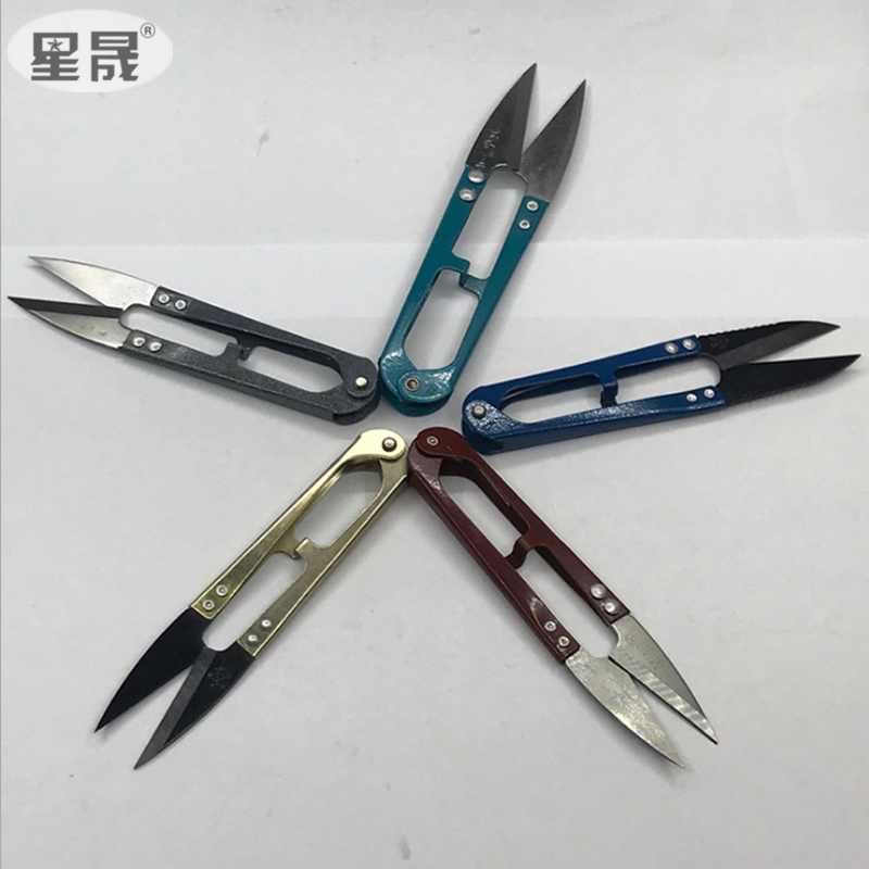 U type cut spring yarn cut cross stitch scissors cloth art small scissors thread head cut clothing tailoring line head small scissors