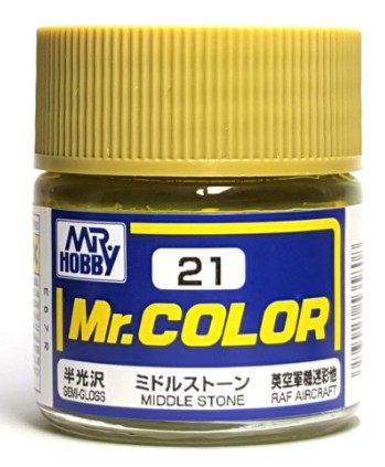 MR HOBBY County Shi C21 Middle Stone 10ml Oil Model Paint