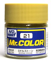 MR HOBBY County C21 medium stone color 10ml oily model paint