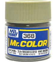 MR HOBBY County C368 World War II British fighter with sky color 10ml oily model paint