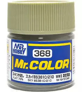 MR HOBBY C368 World War II British fighter with sky color 10ml oily model paint